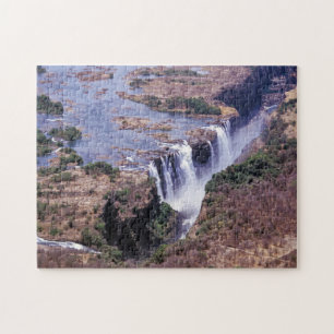 Puzzle Vue aérienne des chutes Victoria - Zimbabwe, Afriq