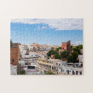 Puzzle Vue aérienne du port et de la ville de Ciutadella 