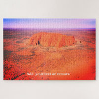 Vue aérienne d'Uluru, ou Ayers Rock, Australie,