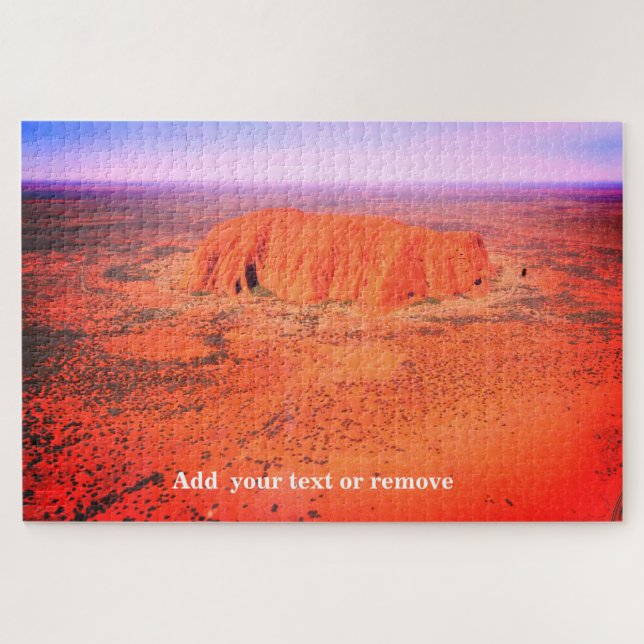 Puzzle Vue aérienne d'Uluru, ou Ayers Rock, Australie, (Horizontal)