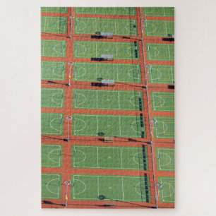 Puzzle Vue aérienne sur des courts de tennis