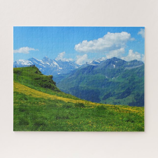 Puzzle Vue alpine en Suisse (Horizontal)