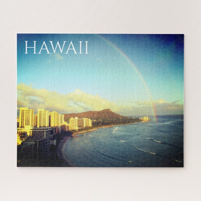 Puzzle vue arc-en-ciel hawaïen (Horizontal)