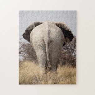 Puzzle Vue arrière de l'éléphant