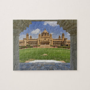 Puzzle Vue arrière de l'hôtel Umaid Bhawan Palace, Jodjpu