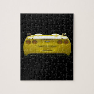 Puzzle Vue arrière d'une corvette faite sur commande