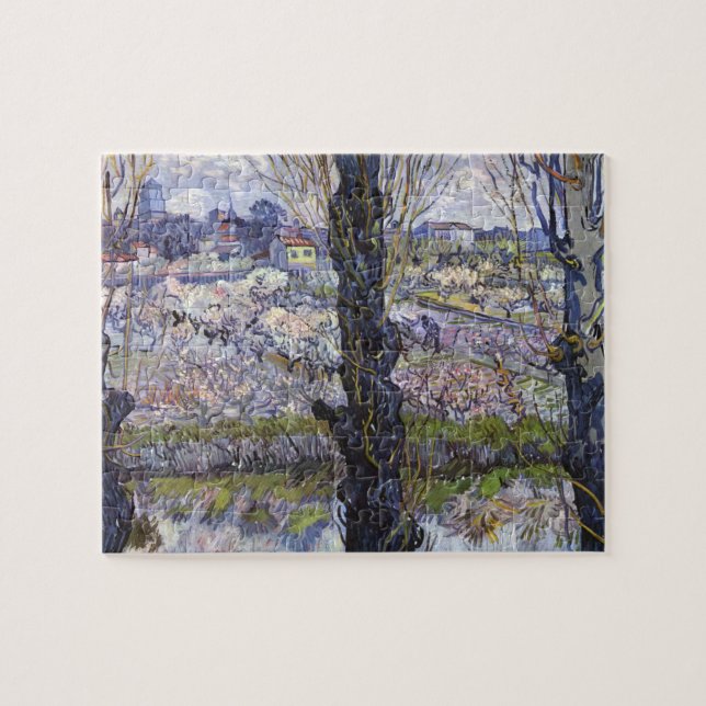 Puzzle Vue d'Arles, Flower Orchards par van Gogh (Horizontal)
