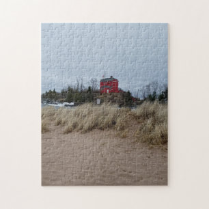 Puzzle Vue d'automne Marquette Harbour Lighthouse