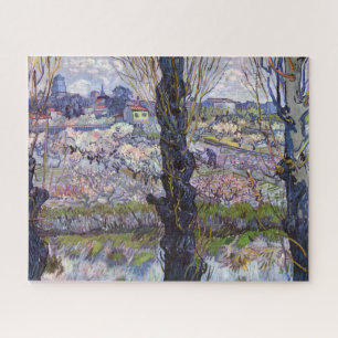 Puzzle Vue de Arles Jardin en fleurs de Van Gogh