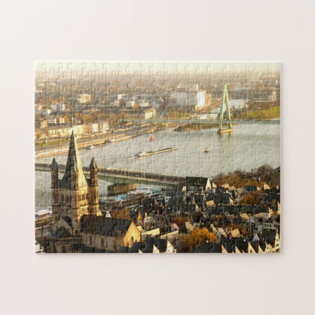 Puzzle Vue de Cologne depuis la cathédrale Photo (Horizontal)