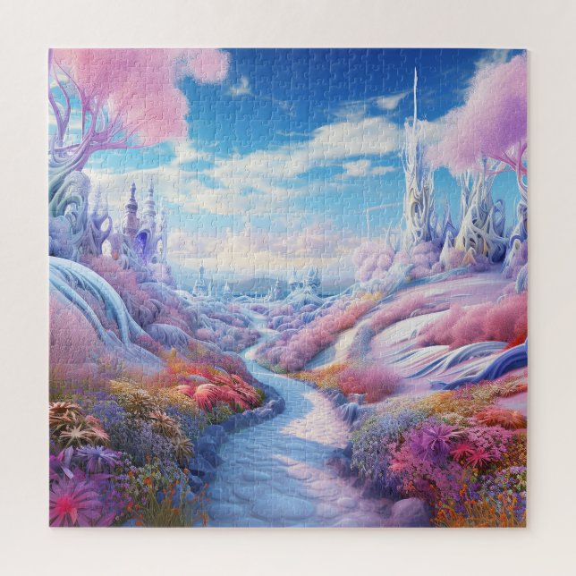 Puzzle Vue de la nature en hiver (Vertical)