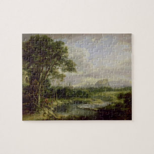 Puzzle Vue de la ville d'Edimbourg, c.1822 (huile sur le