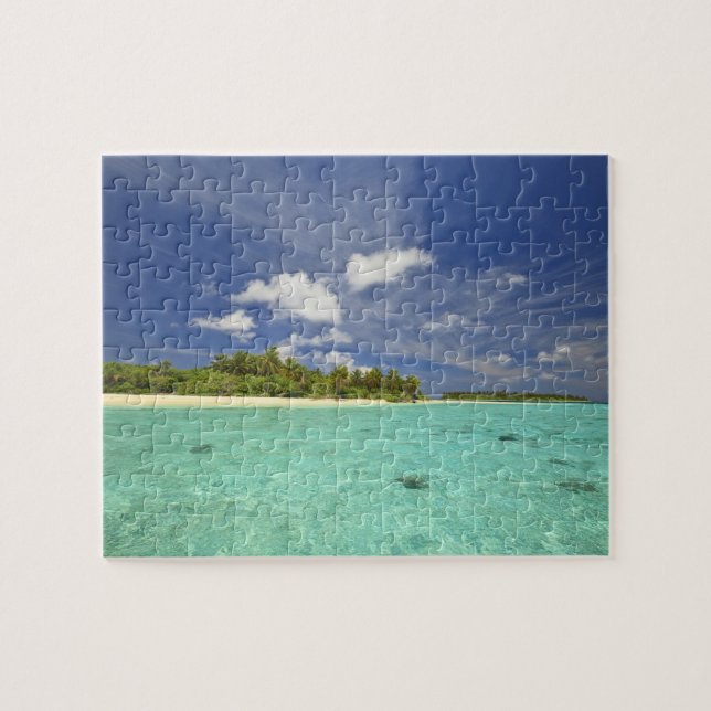 Puzzle Vue de l'île de Funadoo depuis Funadovilligilli (Horizontal)