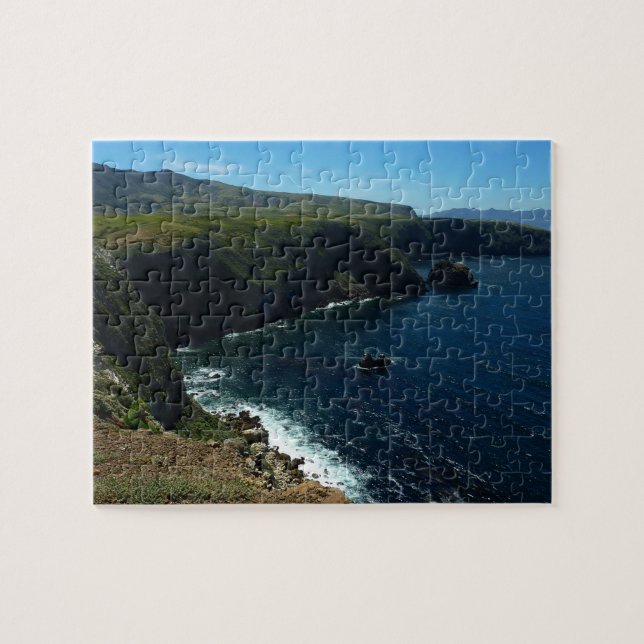Puzzle Vue de l'île de Santa Cruz dans les îles du Channe (Horizontal)