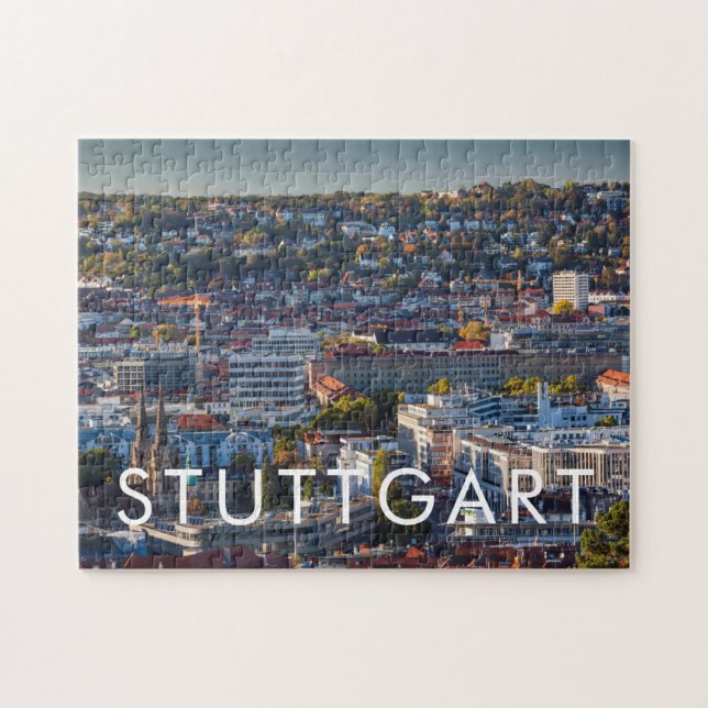 Puzzle Vue dégagée sur la ville de Stuttgart (Horizontal)