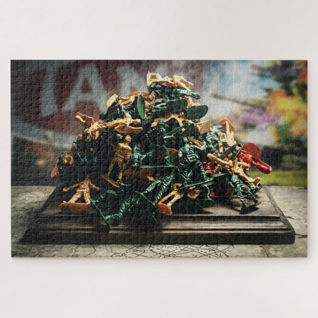 Puzzle Vue d'enfant sur la guerre des jouets (Horizontal)