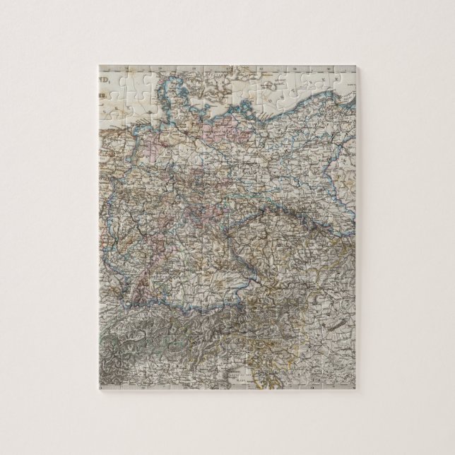 Puzzle Vue d'ensemble de l'empire allemand (Vertical)