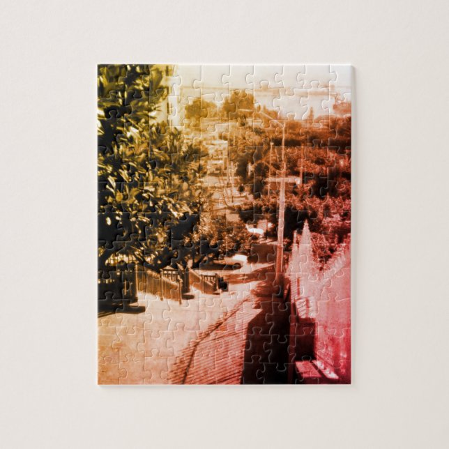 Puzzle Vue d'ensemble du quartier vintage d'Alger Algérie (Vertical)