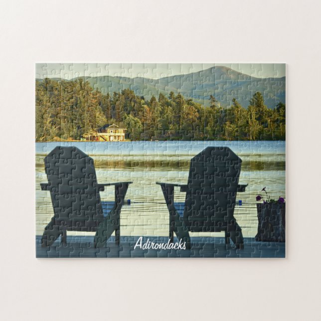 Puzzle Vue depuis les chaises Adirondack dans les Adirond (Horizontal)