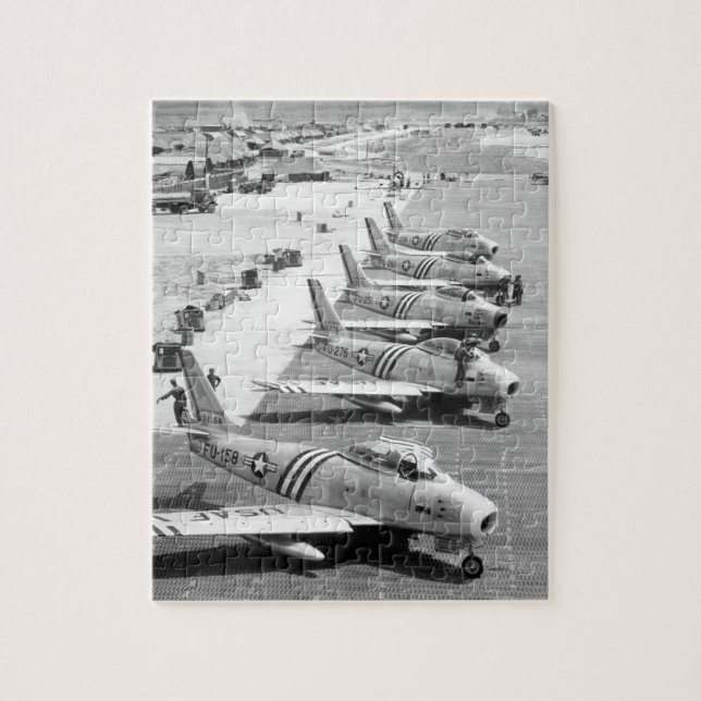 Puzzle Vue des avions F-86 sur l'image flight_War (Vertical)