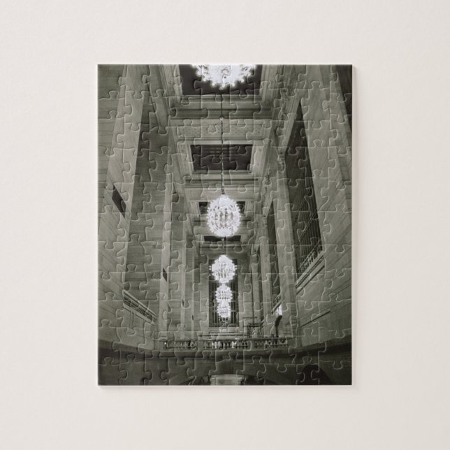 Puzzle Vue des lampes (photo de b/w) (Vertical)
