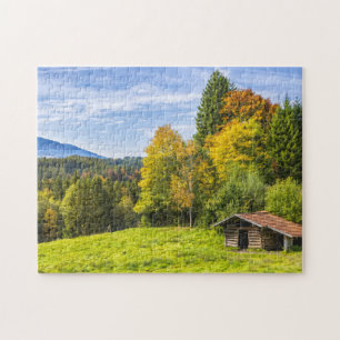 Puzzle Vue des montagnes et de la forêt sur les collines