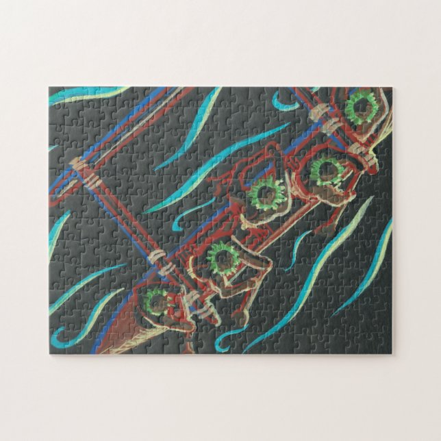 Puzzle Vue des oiseaux sur le canoë hawaïen (Horizontal)