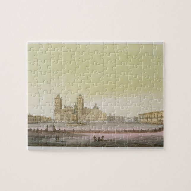 Puzzle Vue du carré principal à Mexico (l'anglais de (Horizontal)