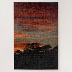 Puzzle Vue du coucher de soleil