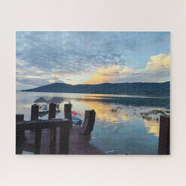 Puzzle Vue du lac depuis une terrasse (Horizontal)