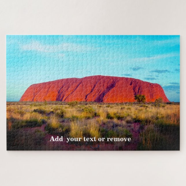 Puzzle Vue fabuleuse d'Uluru, ou d'Ayers Rock, Australie, (Horizontal)