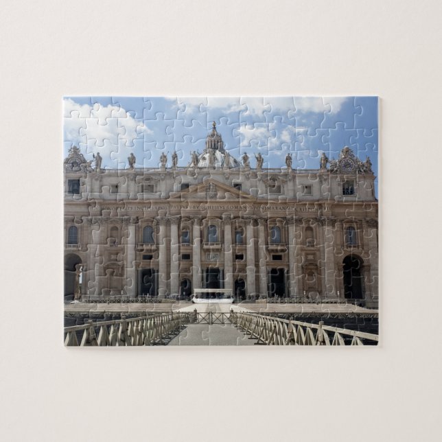 Puzzle Vue frontale de la basilique Saint-Pierre, Vatican (Horizontal)