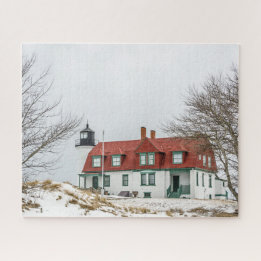 Puzzle Vue hivernale de Point Betsie - 520 pièces