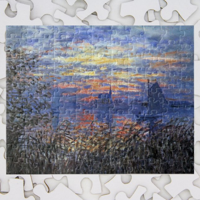 Puzzle Vue maritime avec coucher de soleil par Claude Mon (Créateur téléchargé)