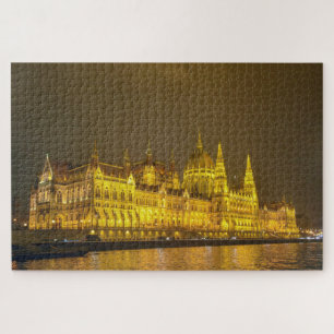 Puzzle Vue nocturne, Parlement hongrois, Budapest Hongrie