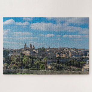 Puzzle Vue panoramique sur la vieille ville de La Valette
