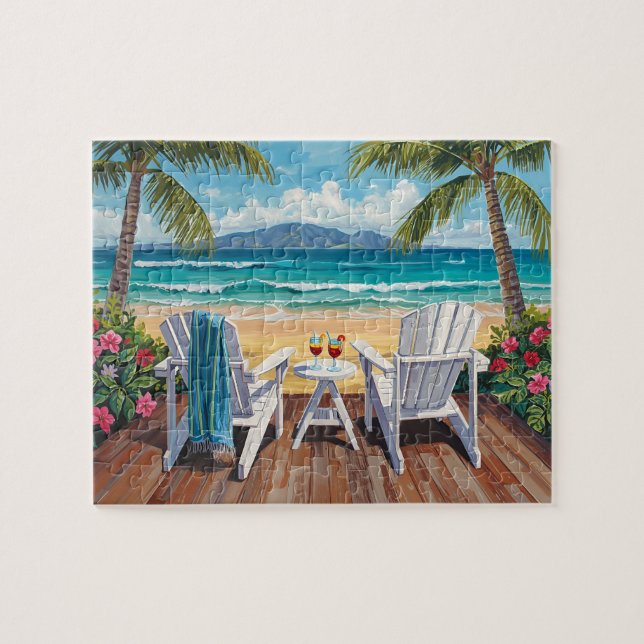 Puzzle Vue Paradis Tropical (Horizontal)