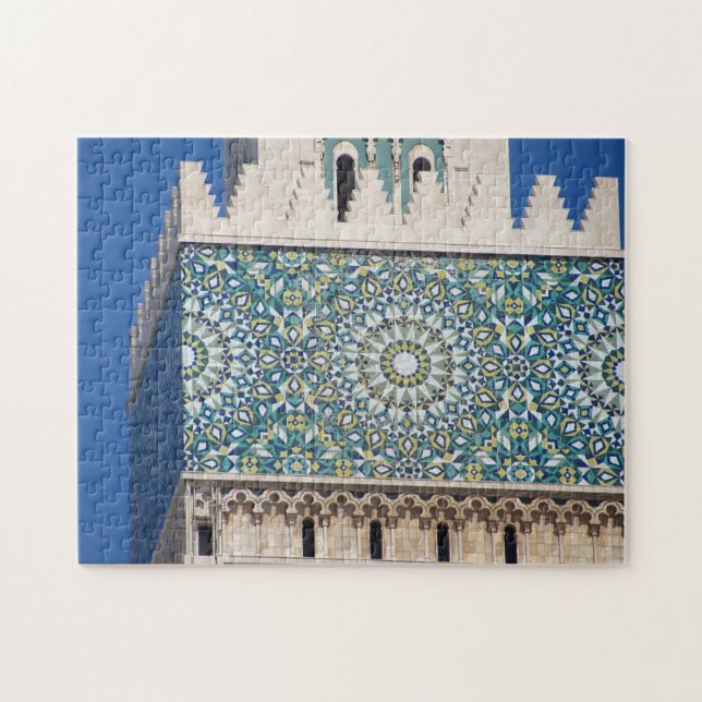 Puzzle Vue partielle de la mosquée Hasan II à Casablanca (Horizontal)