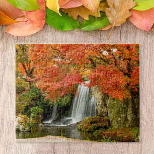 Puzzle Vue Pittoresque Automne Cascade et ruisseau
