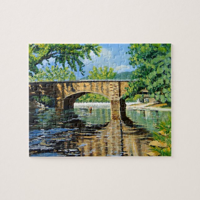 Puzzle Vue pittoresque du ruisseau de truite du Missouri (Horizontal)