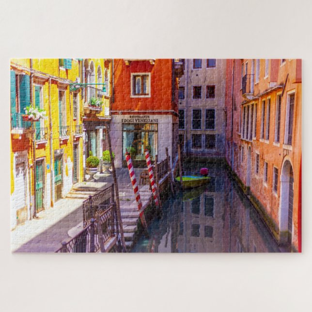 Puzzle Vue pittoresque d'un canal, Venise, Italie (Horizontal)