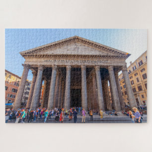 Puzzle Vue pittoresque sur la façade du Panthéon, Rome, I