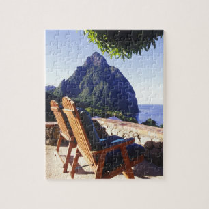 Puzzle Vue sur Gros Piton depuis la villa Stonefield Esta