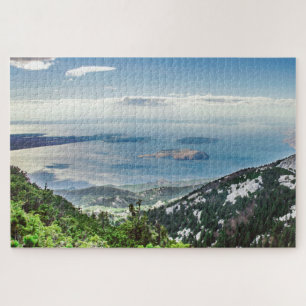 Puzzle Vue sur la mer depuis les montagnes