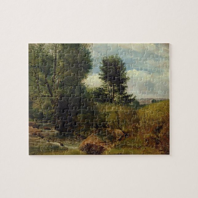 Puzzle Vue sur la rivière Sid, près de Sidmouth, c.1852 (Horizontal)