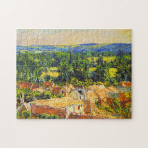 Puzzle Vue sur le village de Giverny Monet