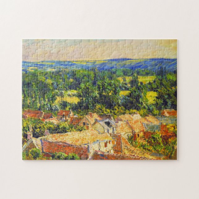 Puzzle Vue sur le village de Giverny Monet (Horizontal)