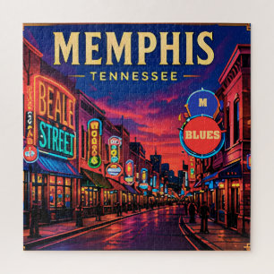 Puzzle 🎸 Vues de Beale Street à Memphis Tennessee