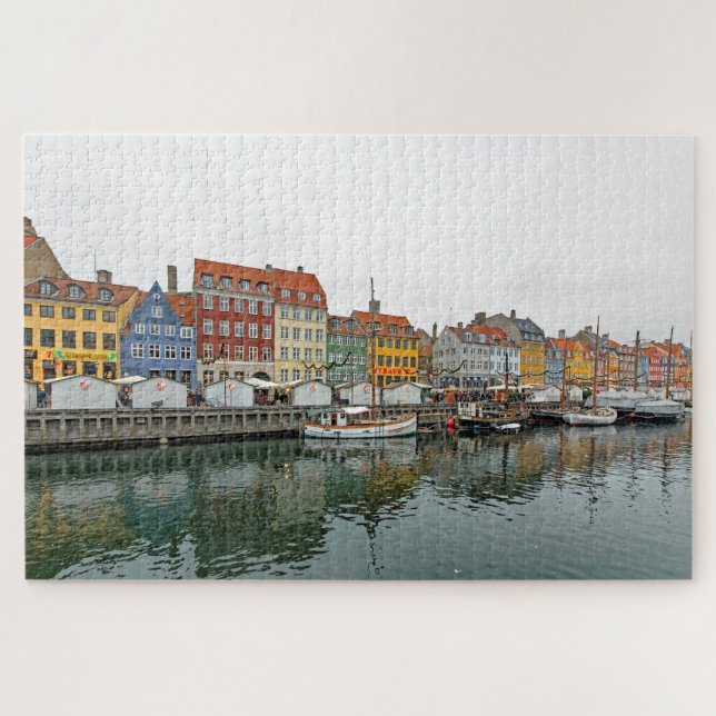 Puzzle Vues de Copenhague. Nyhavn. P. 3. (Horizontal)