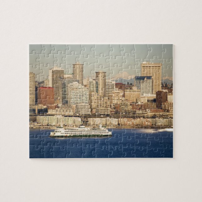 Puzzle WA, Seattle, ligne d'horizon de Seattle et baie d' (Horizontal)